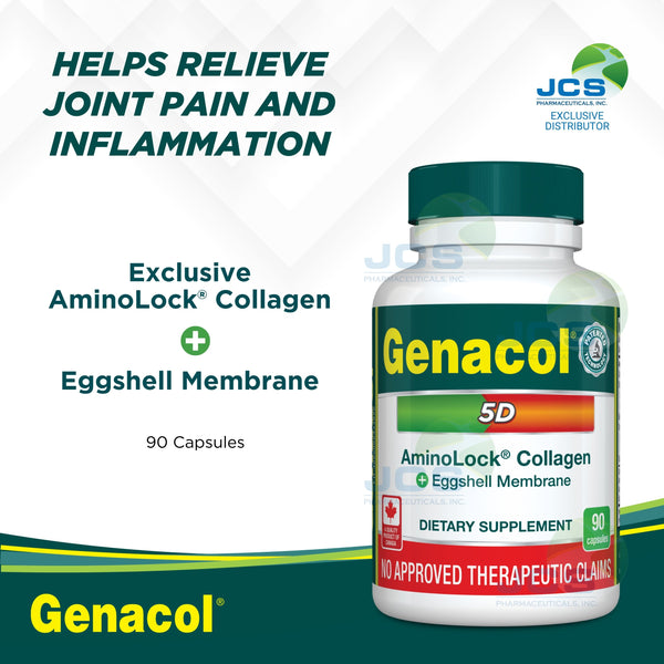 Genacol 5D AminoLock Collagen with Eggshell Membrane 90 Capsules