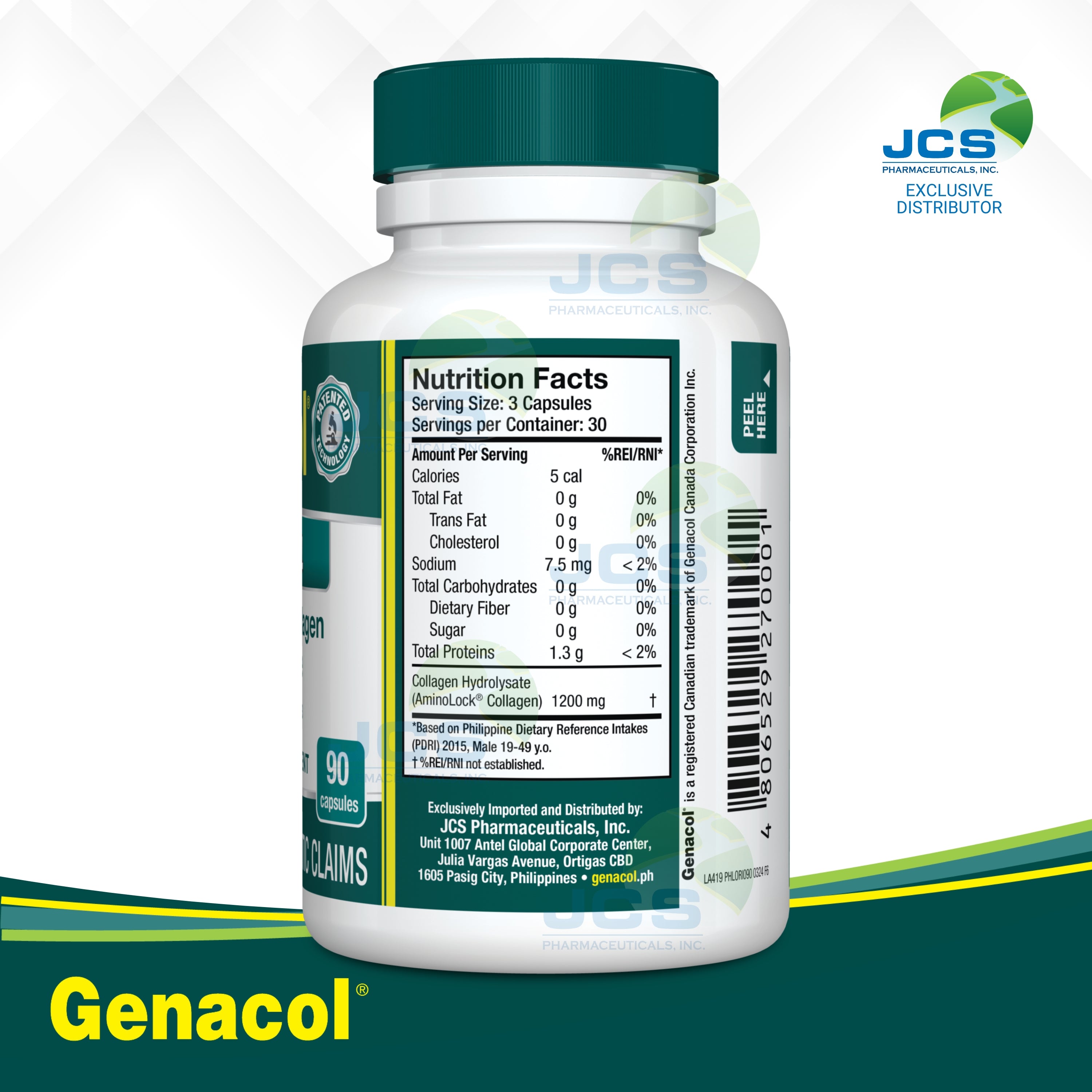 Genacol Original AminoLock Collagen 90 Capsules