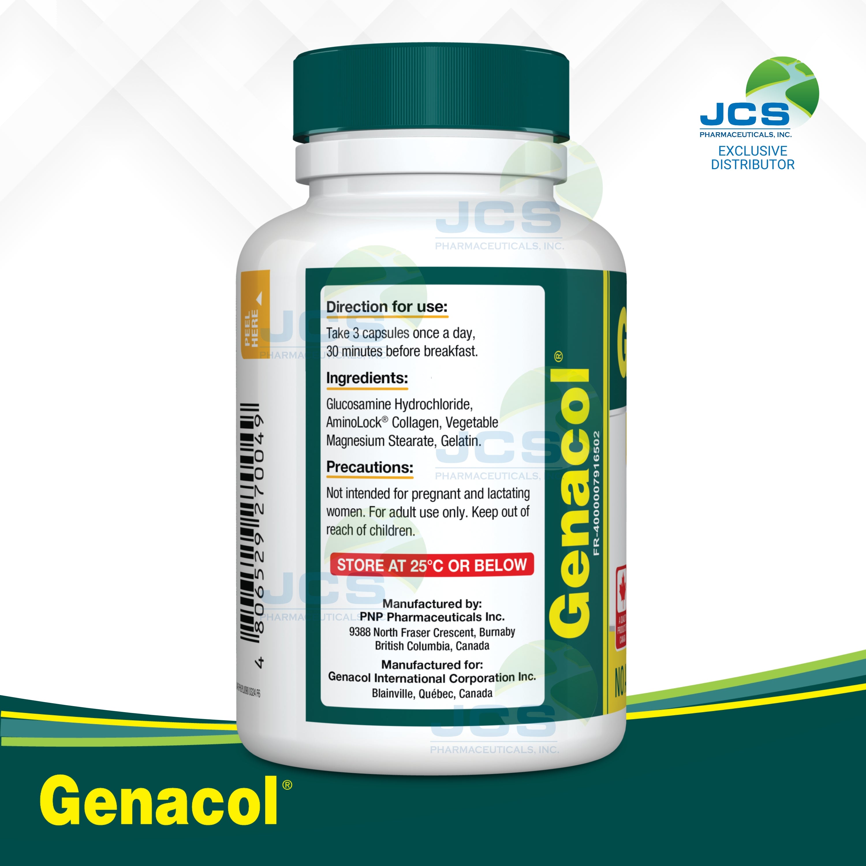 Genacol Plus AminoLock Collagen with Glucosamine 90 Capsules