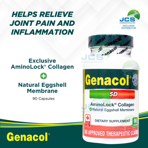 Genacol 5D AminoLock Collagen with Eggshell Membrane 90 Capsules