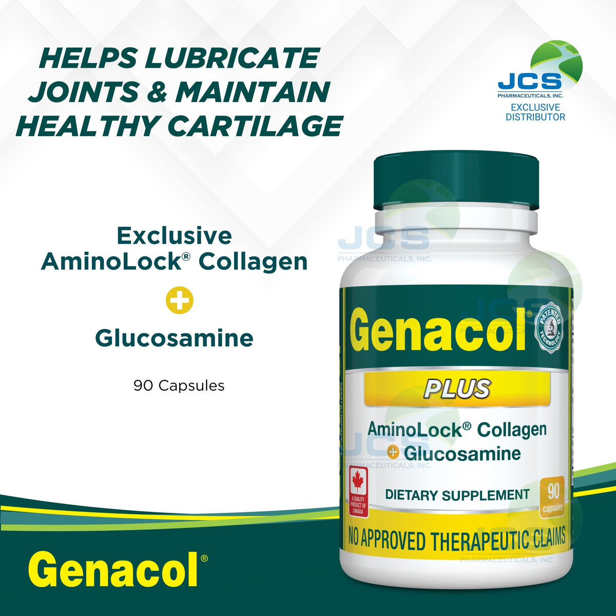 Genacol Plus AminoLock Collagen with Glucosamine 90 Capsules – JCS ...