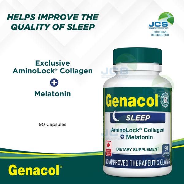 Genacol Sleep AminoLock Collagen with Melatonin 90 Capsules