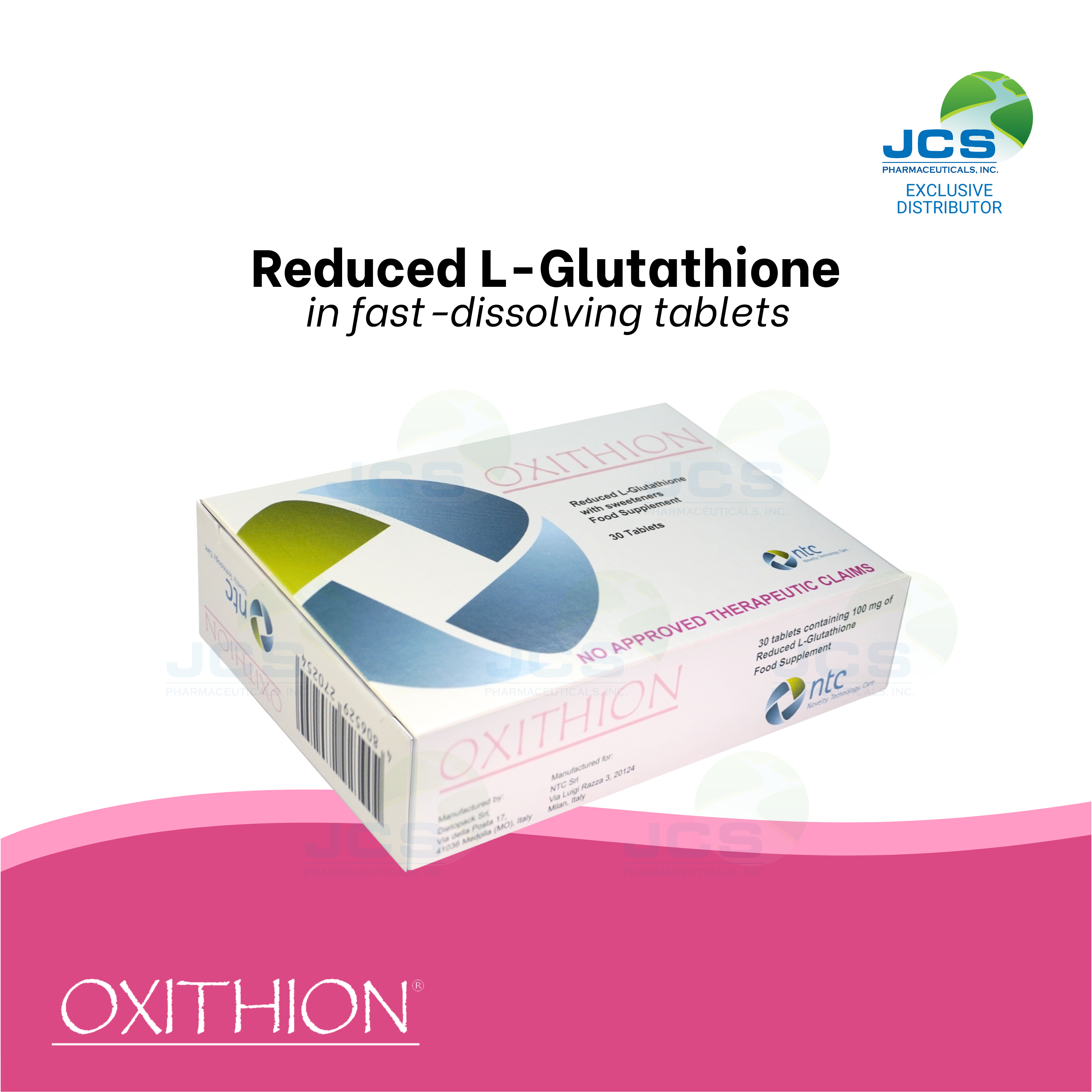Oxithion Reduced L-Glutathione Sublingual Tablets – JCS Pharmaceuticals