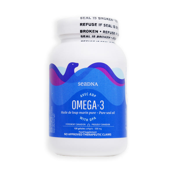 SeaDNA Omega-3 Seal Oil with DPA, EHA, DHA 120 Softgel Capsules