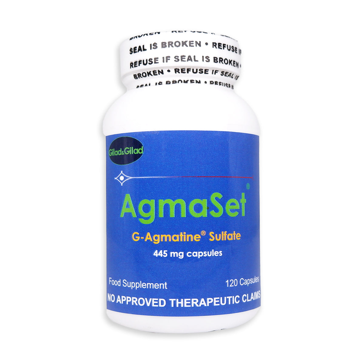 AgmaSet G-Agmatine Sulfate 120 Capsules – JCS Pharmaceuticals