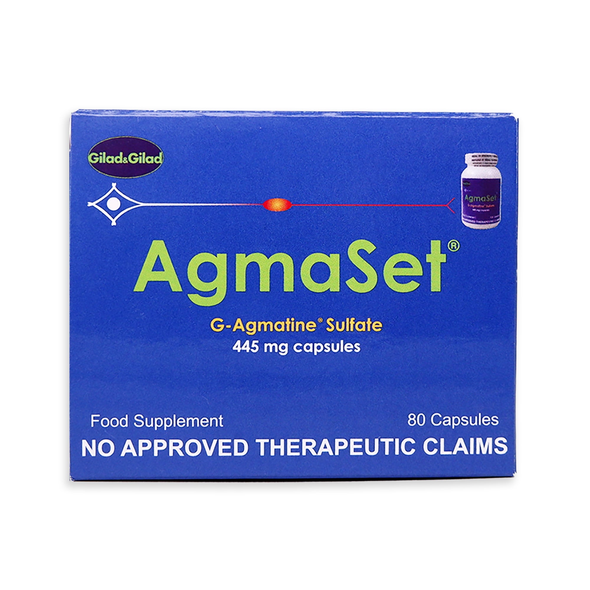 AgmaSet G-Agmatine Sulfate 80 Capsules