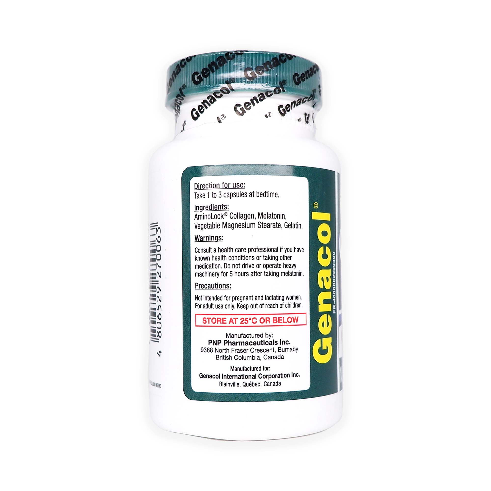 Genacol Sleep AminoLock Collagen with Melatonin 90 Capsules